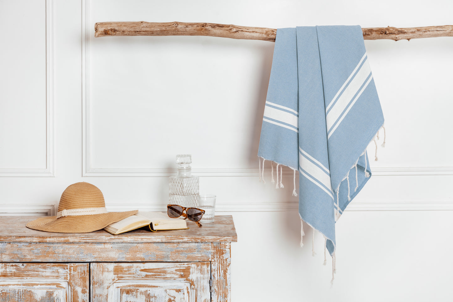 Fouta Pure – Himmelblau